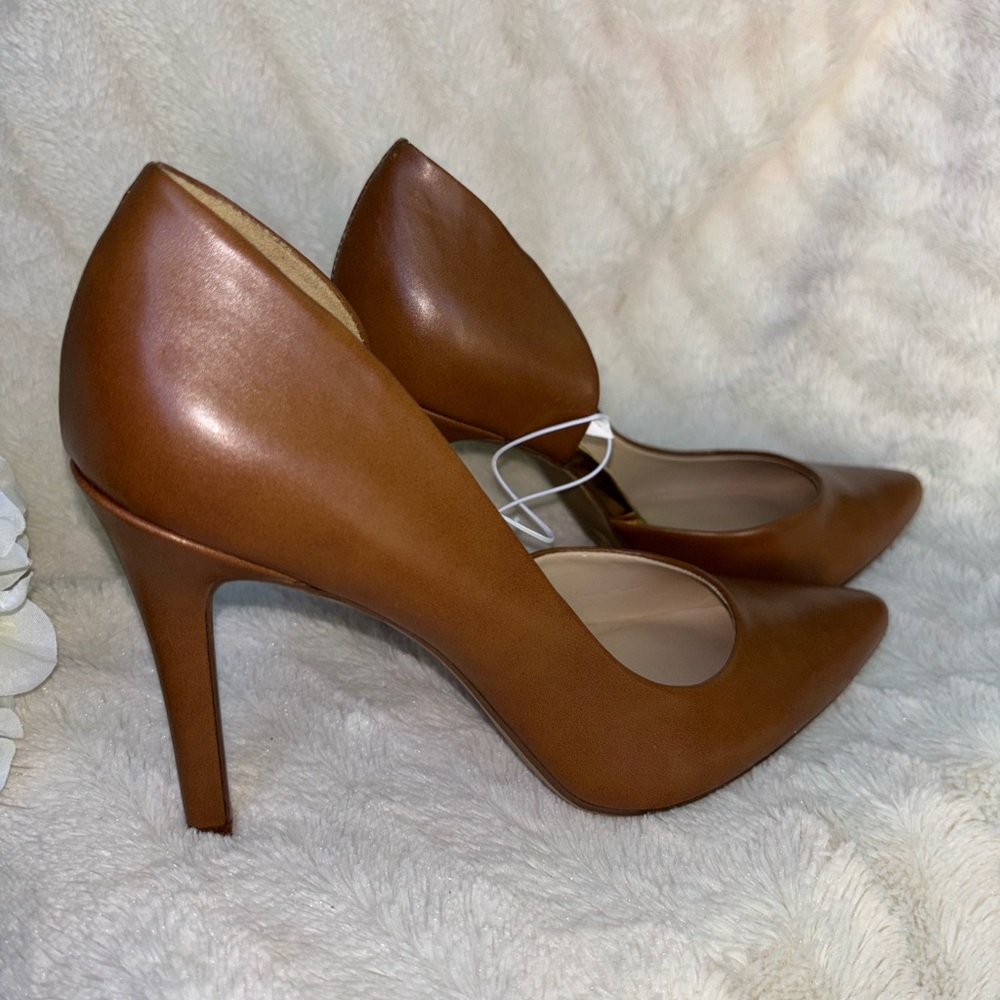 Merona Cognac Pointed-Toe Stiletto Pumps size 9